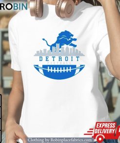 Awesome Detroit Lions Football Skyline Shirt