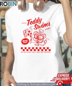 Awesome Teddy Swims Swimmy Pizza Shirt