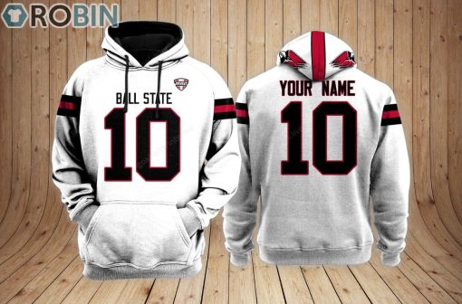 Ball State Cardinals football Hoodie Custom Name and Number