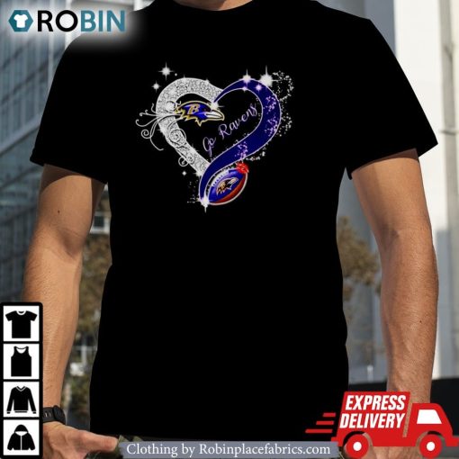 Baltimore Ravens In Heart Go Ravens Shirt