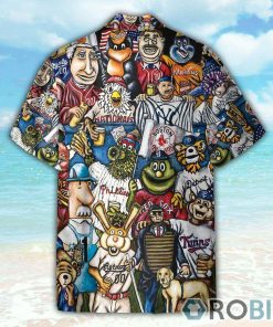 Baseball Cheerleader Button’s Up Shirts, Hawaiian Shirt