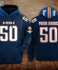 Bayside High School Football Hoodie Custom Name and Number