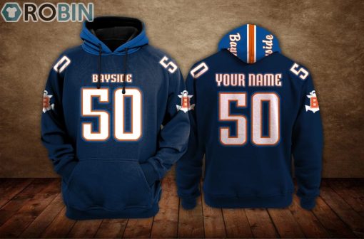 Bayside High School Football Hoodie Custom Name and Number