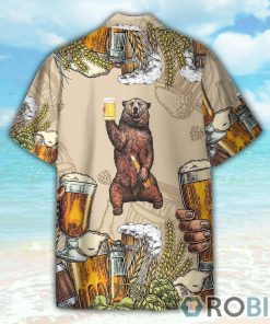 Bear and Beer Hawaiian Shirt