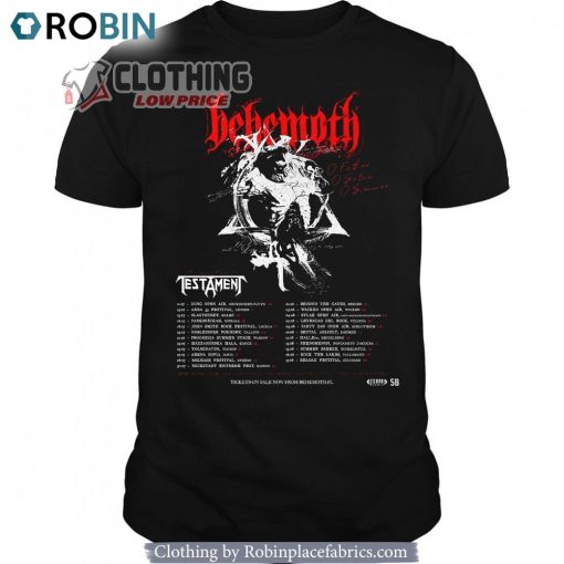 Behemoth O Father, O Satan, O Svmmer Tour 2024 With Testament Fan Gifts Classic Unisex Shirt, Hoodie, Sweatshirt