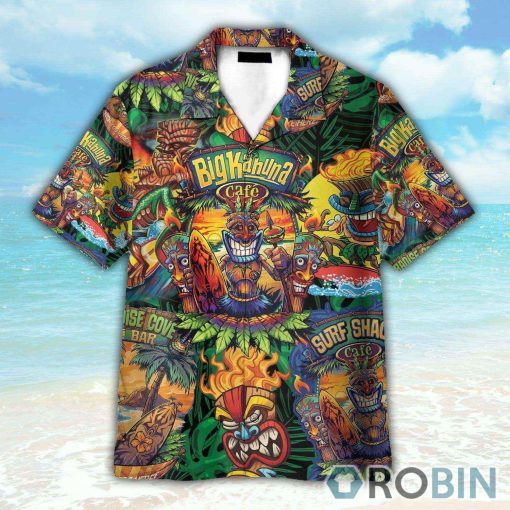 Big Kahuna Aloha Summer Tiki Crew Hawaiian Shirt