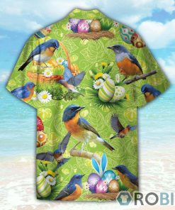 Bluebirds Happy Easter Day Hawaiian Shirt