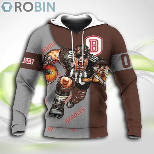 Bradley Braves NCAA Hoodie Football Go On