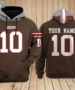 Brown Bears Football Hoodie Custom Name and Number Brown Bears Football Hoodie Custom Name and Number