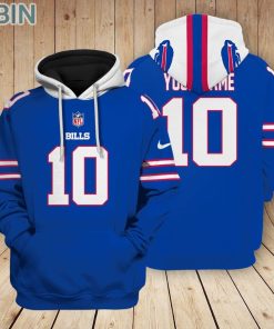 Buffalo Bills Teams Hoodie Custom Name and Number
