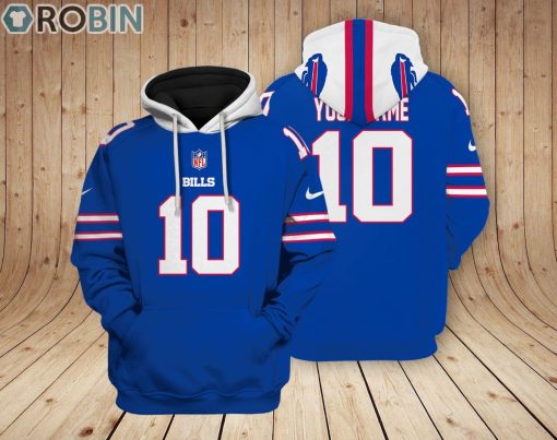 Buffalo Bills Teams Hoodie Custom Name and Number