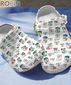 Bulldog Pattern Crocs For Dog Love