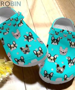 Bulldog Wear Glasse Crocs For Dog Love