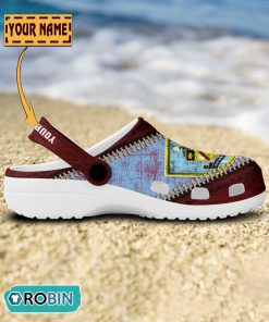 Burnley F.C Leather Zip Design Crocs Shoes