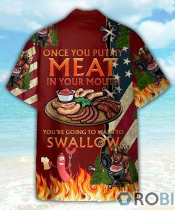 Camping Bear Put My Meat Want To Swallow Hawaiian Shirt Camping Bear Put My Meat Want To Swallow Hawaiian Shirt