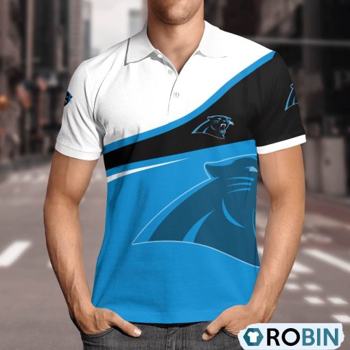 Carolina Panthers Comprehensive Charm Polo Shirt, Panthers Unique Gifts