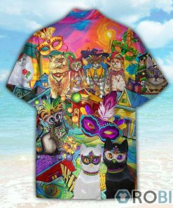 Cats Celebrate The Mardi Gras Festival Hawaiian Shirt