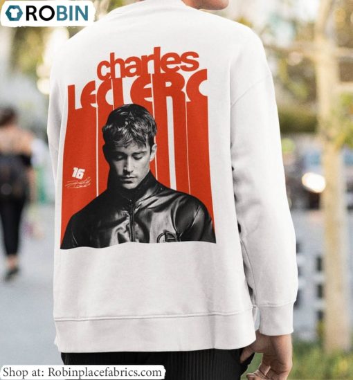 Charles Leclerc Shirt, Racing Driver Long Sleeve Tee Tops