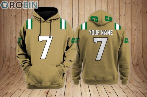 Charlotte 49ers Football Hoodie Gold