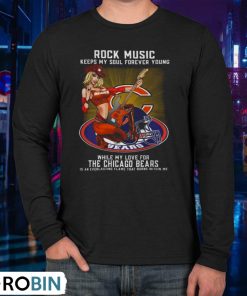 Chicago Bears Rock Music Keep My Soul Forever Young 2024 Unisex Shirt Chicago Bears Rock Music Keep My Soul Forever Young 2024 Unisex Shirt