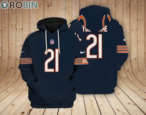 Chicago Bears Teams Hoodie Custom Name and Number