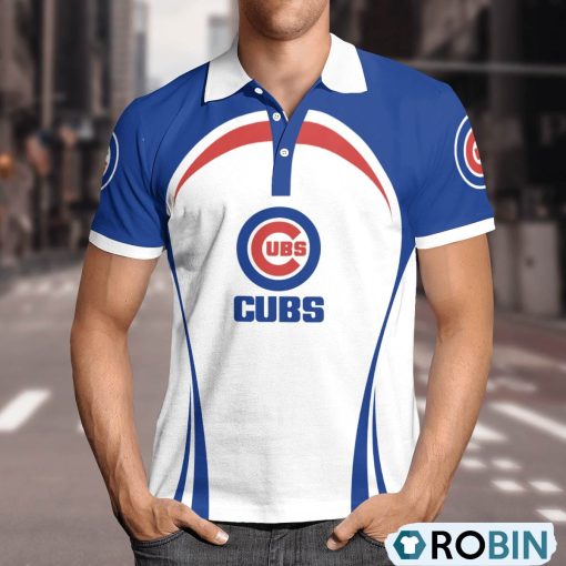 Chicago Cubs Curve Casual Polo Shirt, Chicago Cubs Fan Shirt