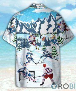 Christmas Let’s Play Hockey Hawaiian Shirt
