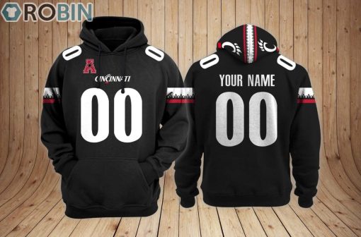 Cincinnati Bearcats football Hoodie Custom Name and Number