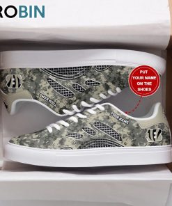 Cincinnati Bengals Camouflage Design Personalized Stan Smith Sneakers Cincinnati Bengals Camouflage Design Personalized Stan Smith Sneakers