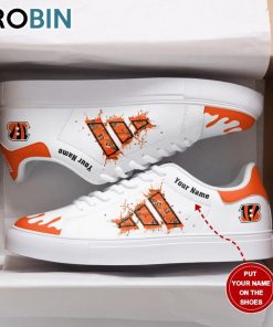 Cincinnati Bengals Custom Name Stan Smith Sneakers Cincinnati Bengals Custom Name Stan Smith Sneakers