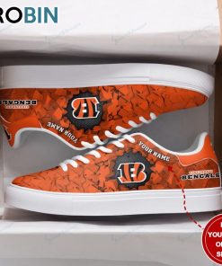 Cincinnati Bengals In Hole Design Personalized Stan Smith Sneakers Cincinnati Bengals In Hole Design Personalized Stan Smith Sneakers