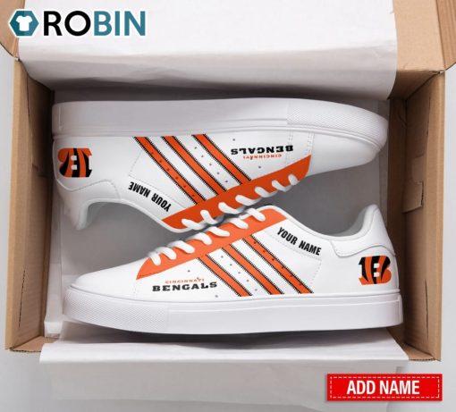 Cincinnati Bengals Line Design Personalized Stan Smith Sneakers