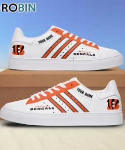 Cincinnati Bengals Line Design Personalized Stan Smith Sneakers Cincinnati Bengals Line Design Personalized Stan Smith Sneakers