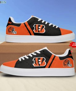Cincinnati Bengals Logo Football Custom Name Stan Smith Sneakers Cincinnati Bengals Logo Football Custom Name Stan Smith Sneakers