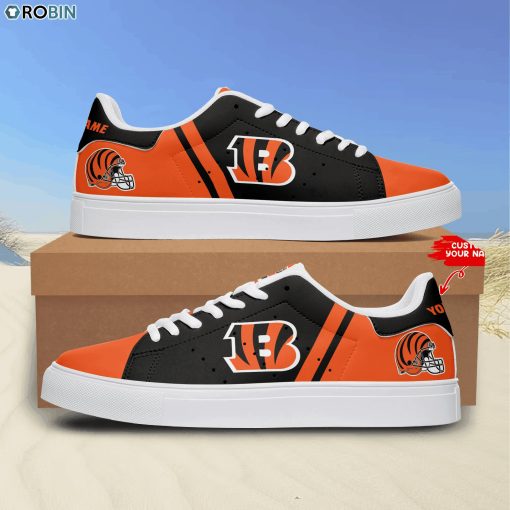 Cincinnati Bengals Logo Football Custom Name Stan Smith Sneakers