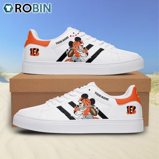 Cincinnati Bengals Mickey Football Personalized Stan Smith Sneakers