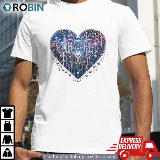 Circuit Of Love Microchip Valentine Shirt