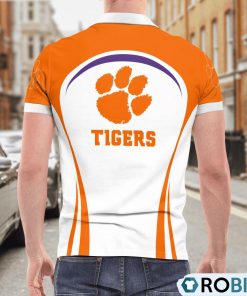 Clemson Tigers Curve Casual Polo Shirt, Clemson Merch