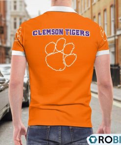 Clemson Tigers Heartbeat Polo Shirt, Clemson Tigers Fan Shirt