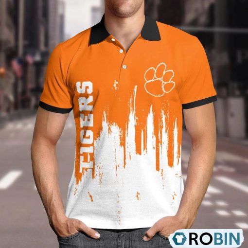 Clemson Tigers Lockup Victory Polo Shirt, Clemson Gear