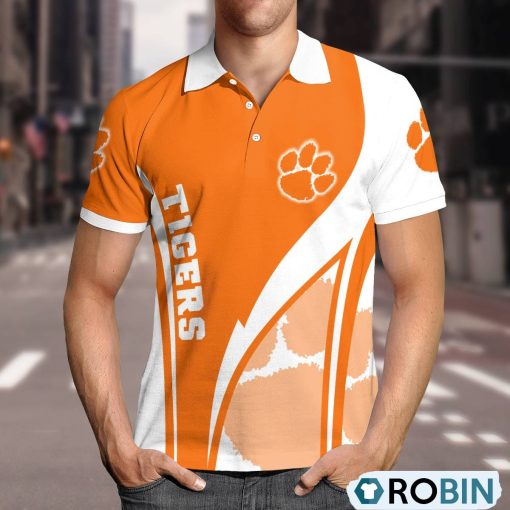 Clemson Tigers Magic Team Logo Polo Shirt, Clemson Team Gifts