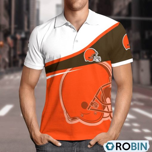 Cleveland Browns Comprehensive Charm Polo Shirt, Cleveland Browns Apparel