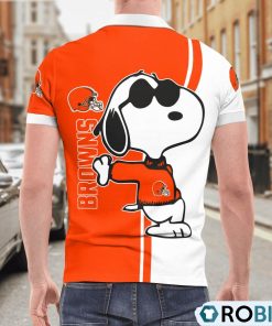 Cleveland Browns Snoopy Polo Shirt, Browns Gifts
