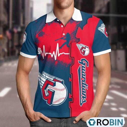 Cleveland Guardians Heartbeat Polo Shirt, Cleveland Guardians Gear