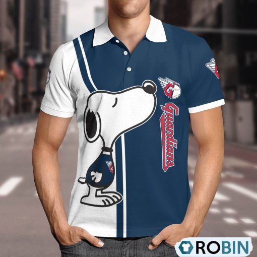 Cleveland Guardians Snoopy Polo Shirt, Guardians Merchandise