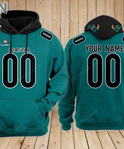 Coastal Carolina Chanticleers football Hoodie Custom Name and Number Coastal Carolina Chanticleers football Hoodie Custom Name and Number