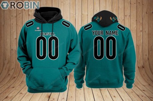 Coastal Carolina Chanticleers football Hoodie Custom Name and Number