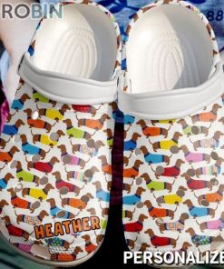 Colorful Dachshund Crocs For Dog Love