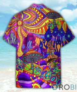Colorful Mushroom Hippie Hawaiian Shirt