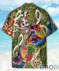 Colorful Soul Of Violin Hawaiian Shirt